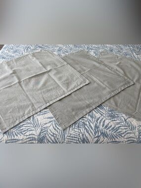 Niche Designer Neutral Linen Pillow Covers/Shams - Set of 3